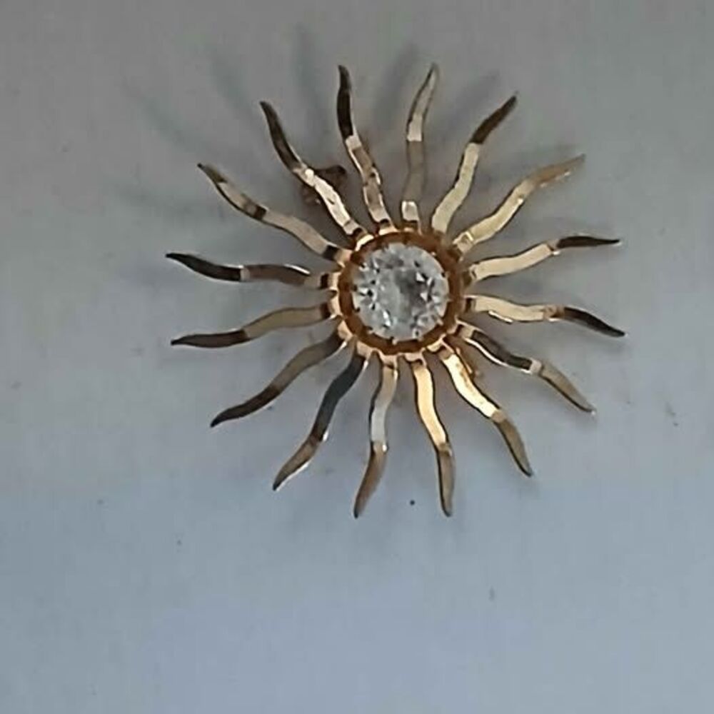 Vintage Goldtone stardust Brooch